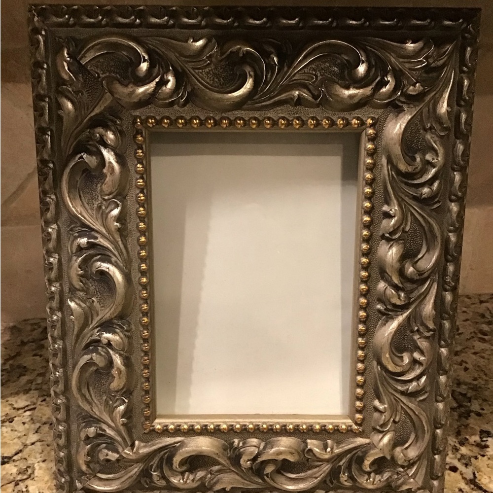 Ornate Gold and Silver Picture Frame